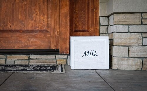 Consider an Old-School Metal Milk Box